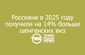 Россияне в 2025 году получили на 14% больше шенгенских виз