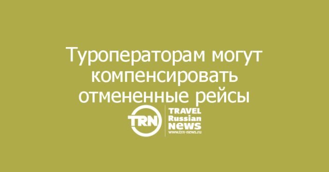 Отмены рейсов туроператорам предлагают компенсировать из «Турпомощи»